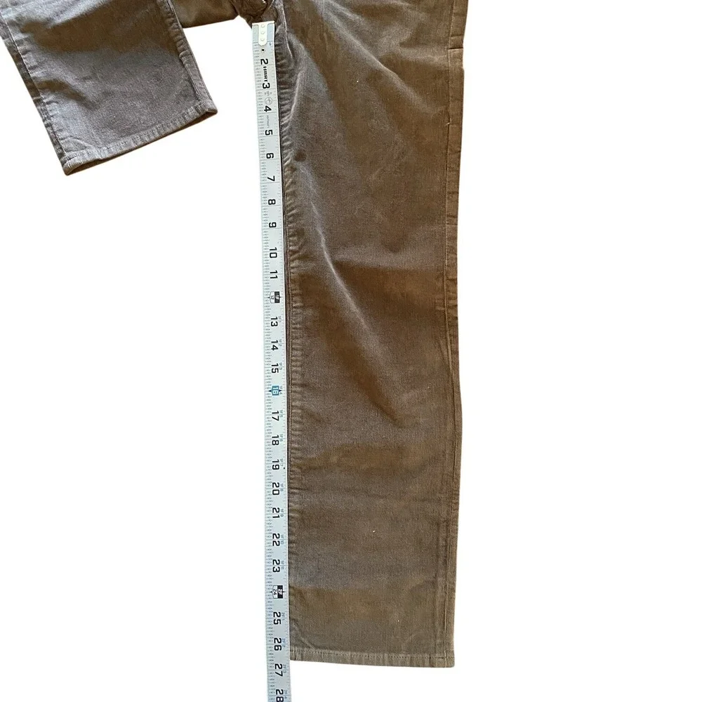 J Crew Crewcuts NWT Boys Straight stretch corduroy pant Raw Umber Brown Size 12